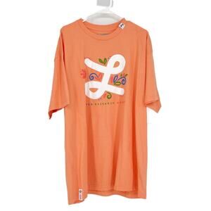 LRG Short Sleeve T-Shirt in Peach Size XXL